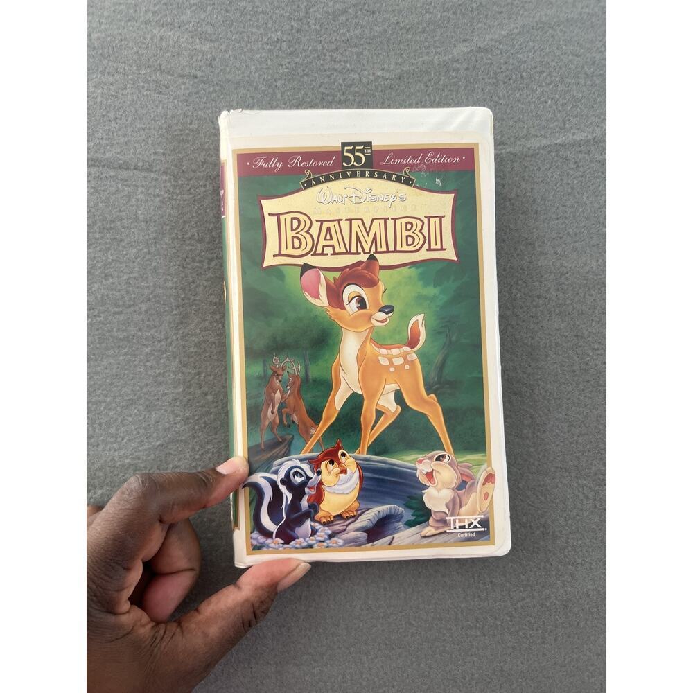 Bambi 55th Anniversary Limited Edition VHS Walt Disney Masterpiece Classic